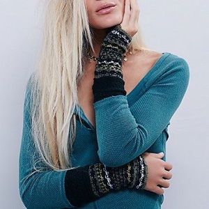 Free People We the Free Alpine Henley Top Jade S